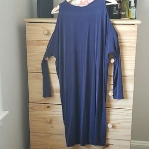 Anthropologie navy dress